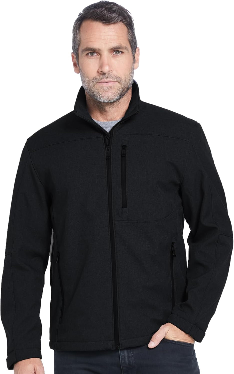 Men'S Softshell Jacket – Wind & Water Resistant – Breathable, Midweight Outdoor Coat