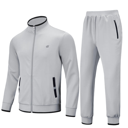 Men'S Tracksuits Sweatsuits for Men Set Track Suits 2 Piece Casual Athletic Jogging Warm up Full Zip Sweat Suits Darkgrey XL